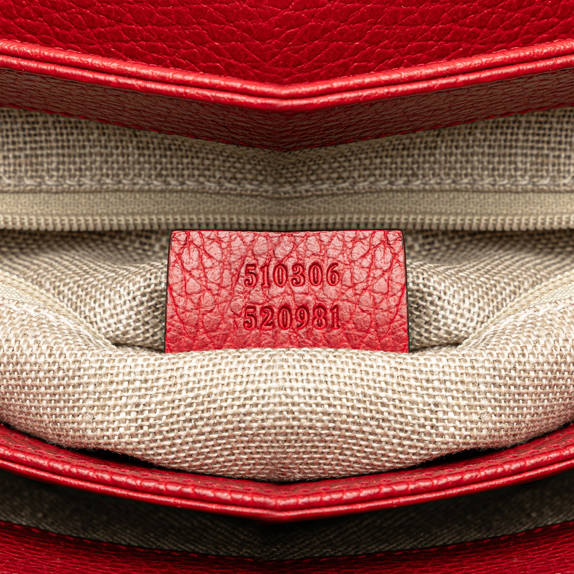 Medium Dollar Calf Interlocking G Satchel