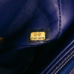 Mini Square Classic Chevron Lambskin Single Flap