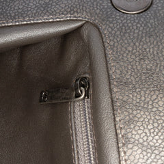 CC Quilted Metallic Caviar Clutch