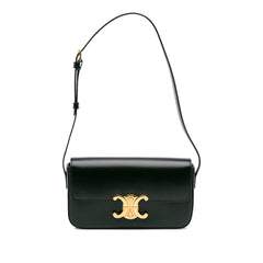 Shiny Calfskin Claude Shoulder Bag