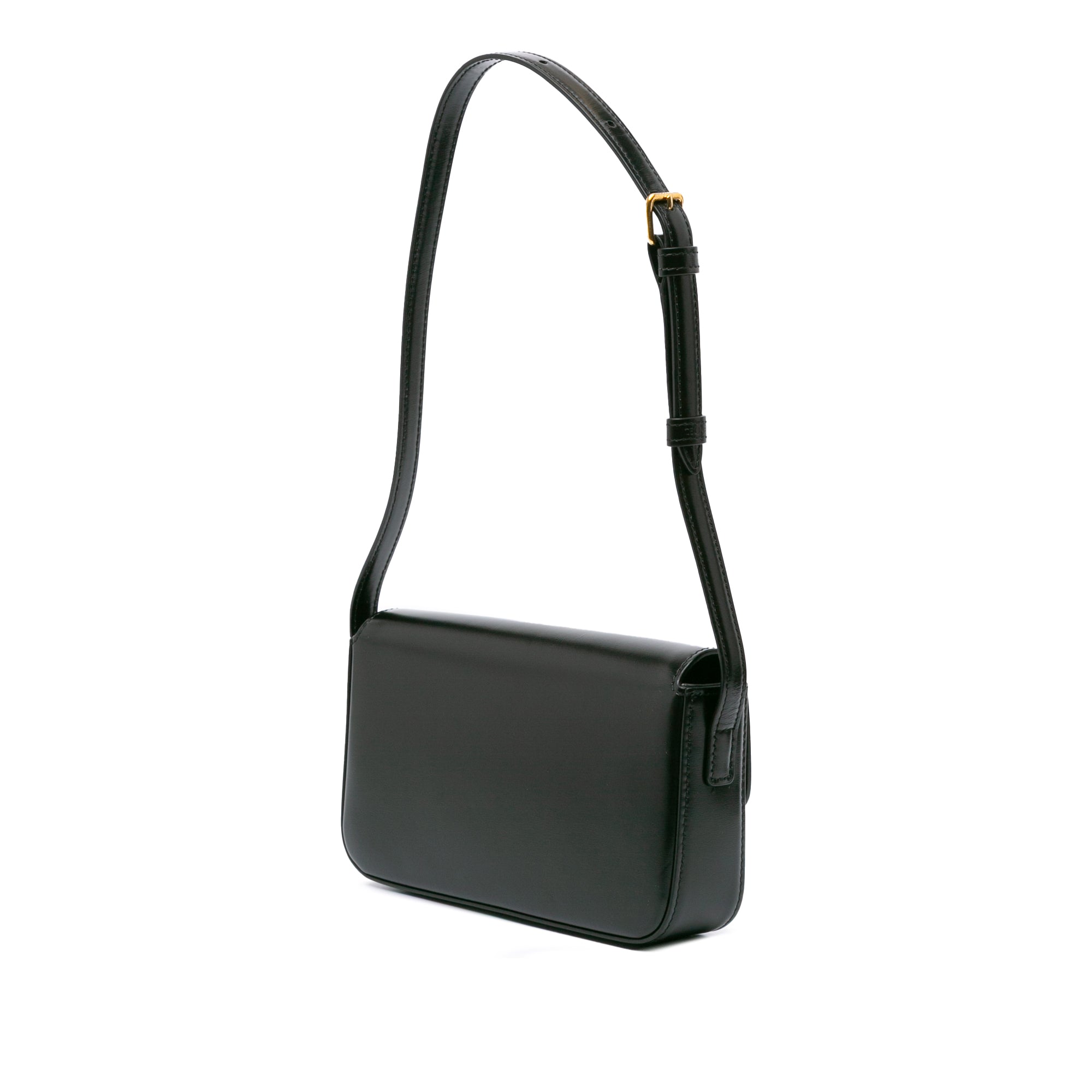Shiny Calfskin Claude Shoulder Bag