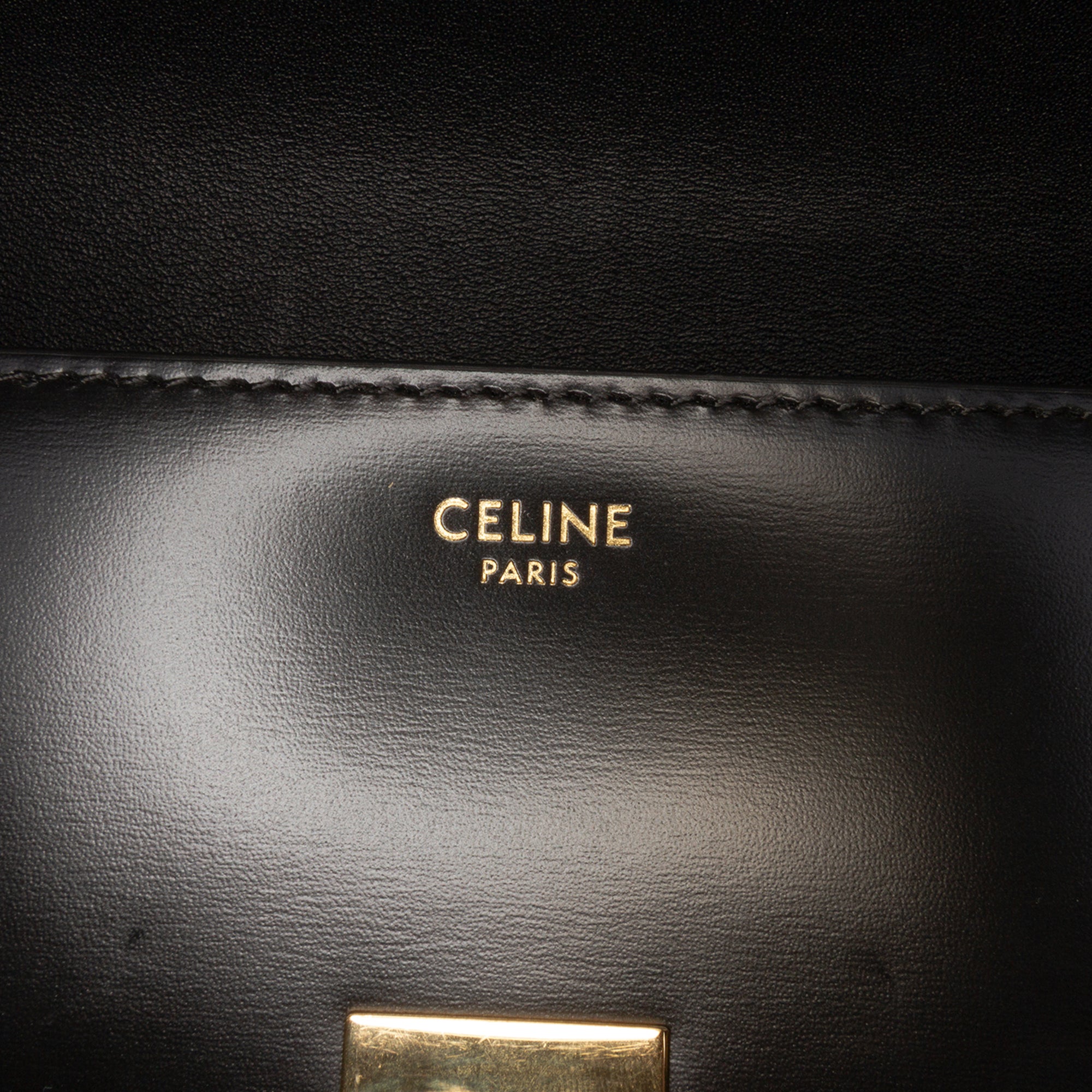 Shiny Calfskin Claude Shoulder Bag