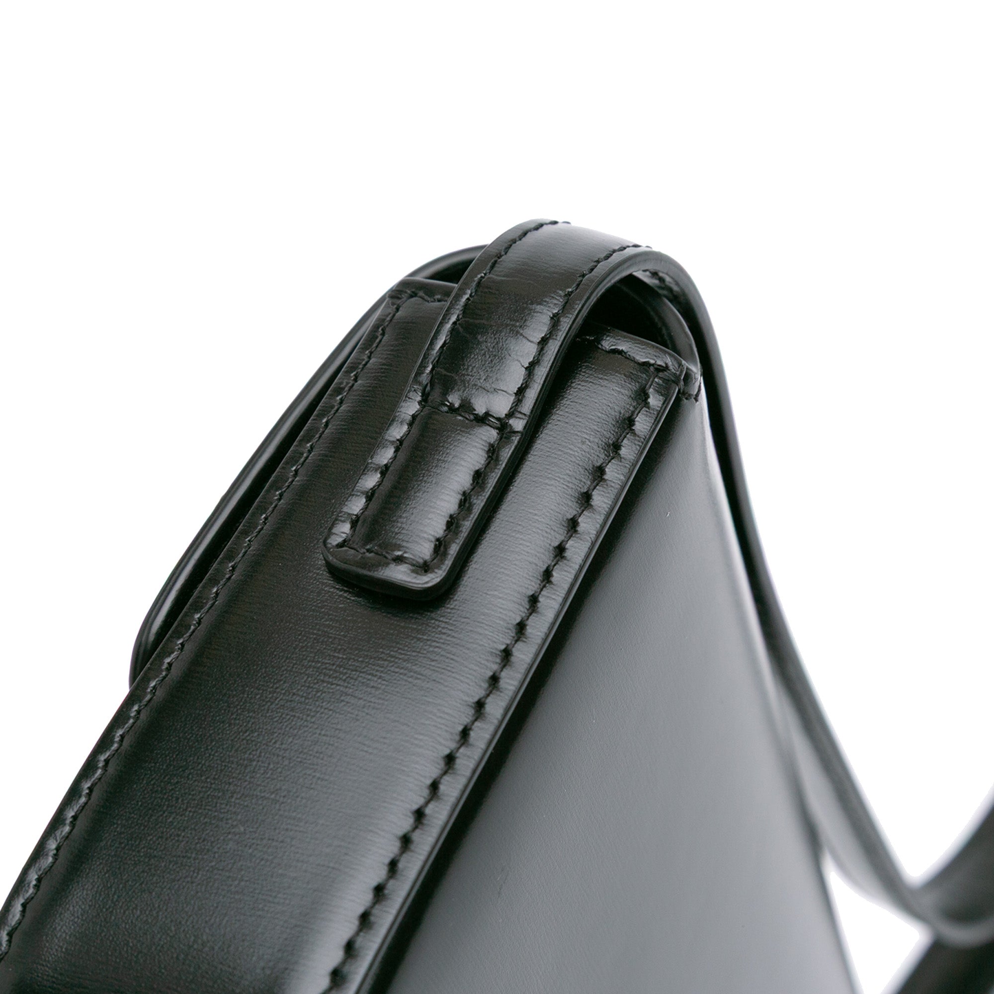Shiny Calfskin Claude Shoulder Bag