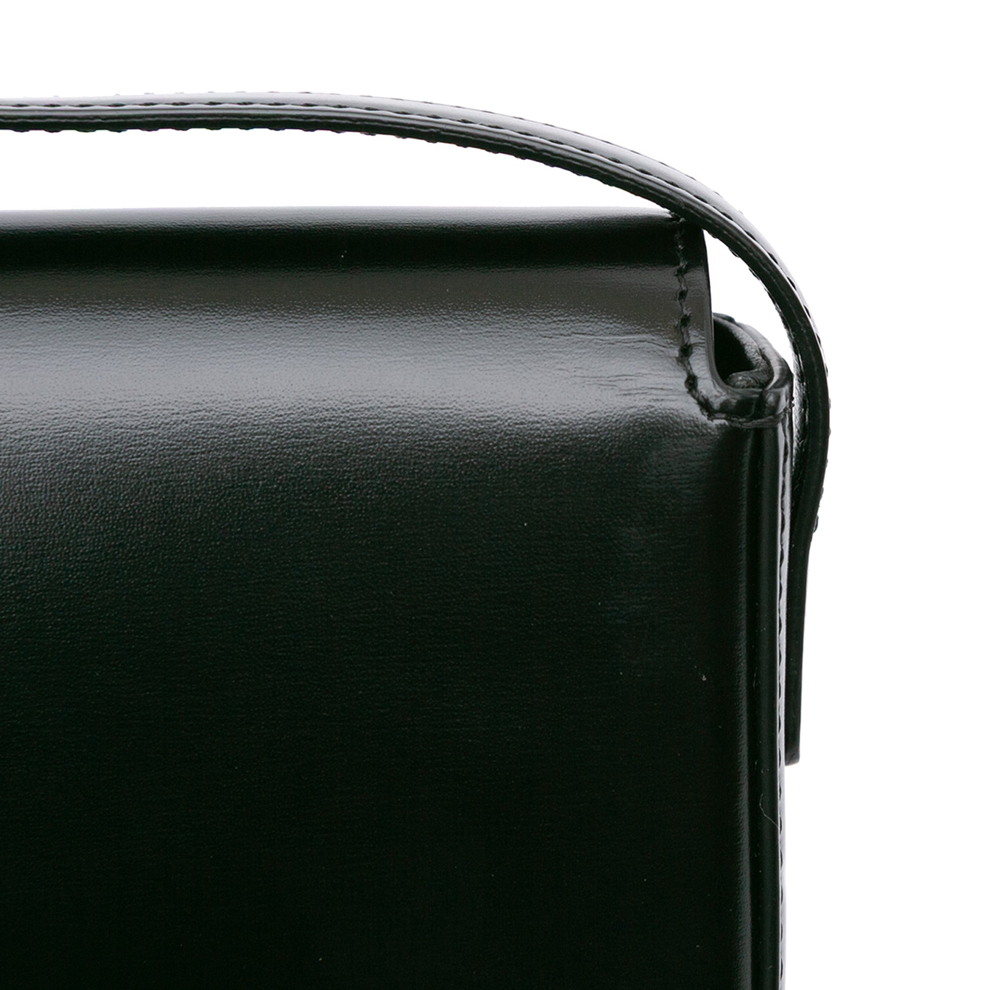 Shiny Calfskin Claude Shoulder Bag