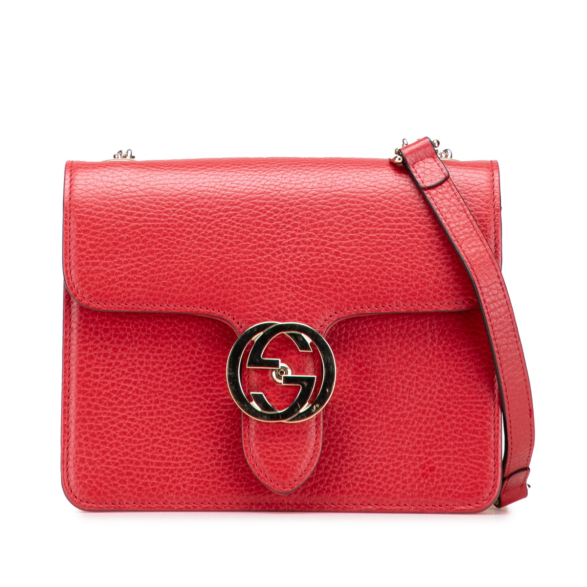 Small Dollar Calfskin Interlocking G Crossbody