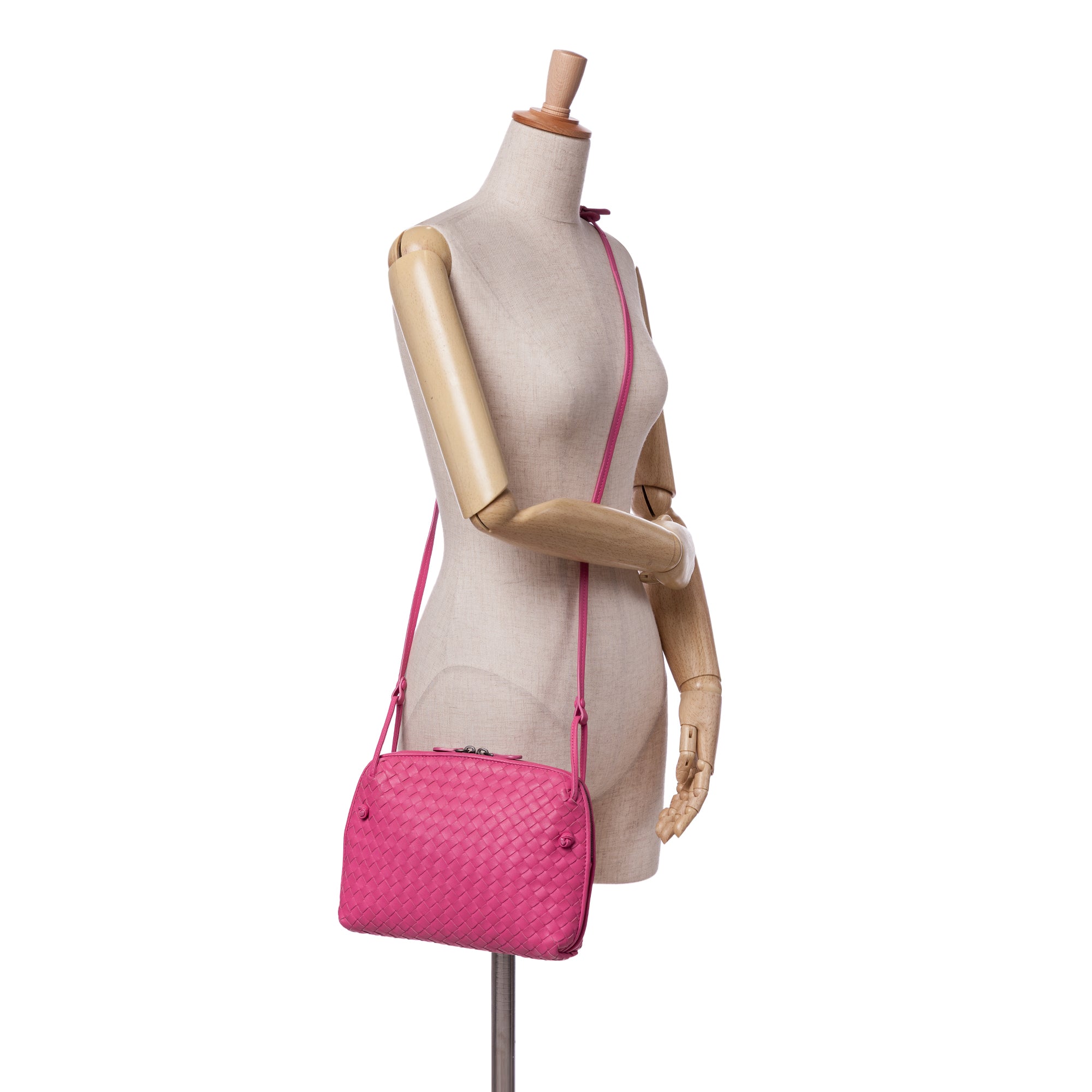 Medium Nappa Intrecciato Nodini Crossbody