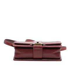 CC Stitched Calfskin Chain Flap