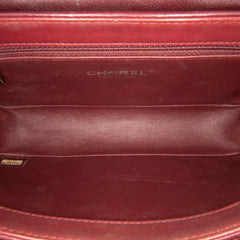 CC Stitched Calfskin Chain Flap