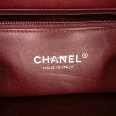 CC Stitched Calfskin Chain Flap