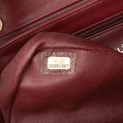 CC Stitched Calfskin Chain Flap