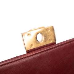 CC Stitched Calfskin Chain Flap