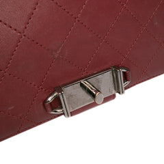 CC Stitched Calfskin Chain Flap