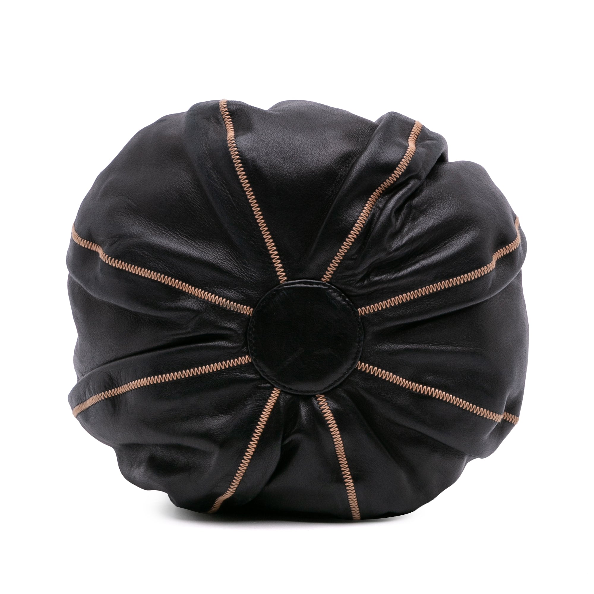 Lambskin and Satin Reversible Sac Cordon Bucket Bag