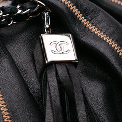 Lambskin and Satin Reversible Sac Cordon Bucket Bag