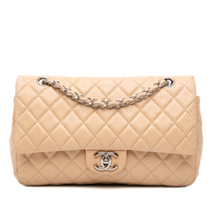 Medium Classic Lambskin Double Flap