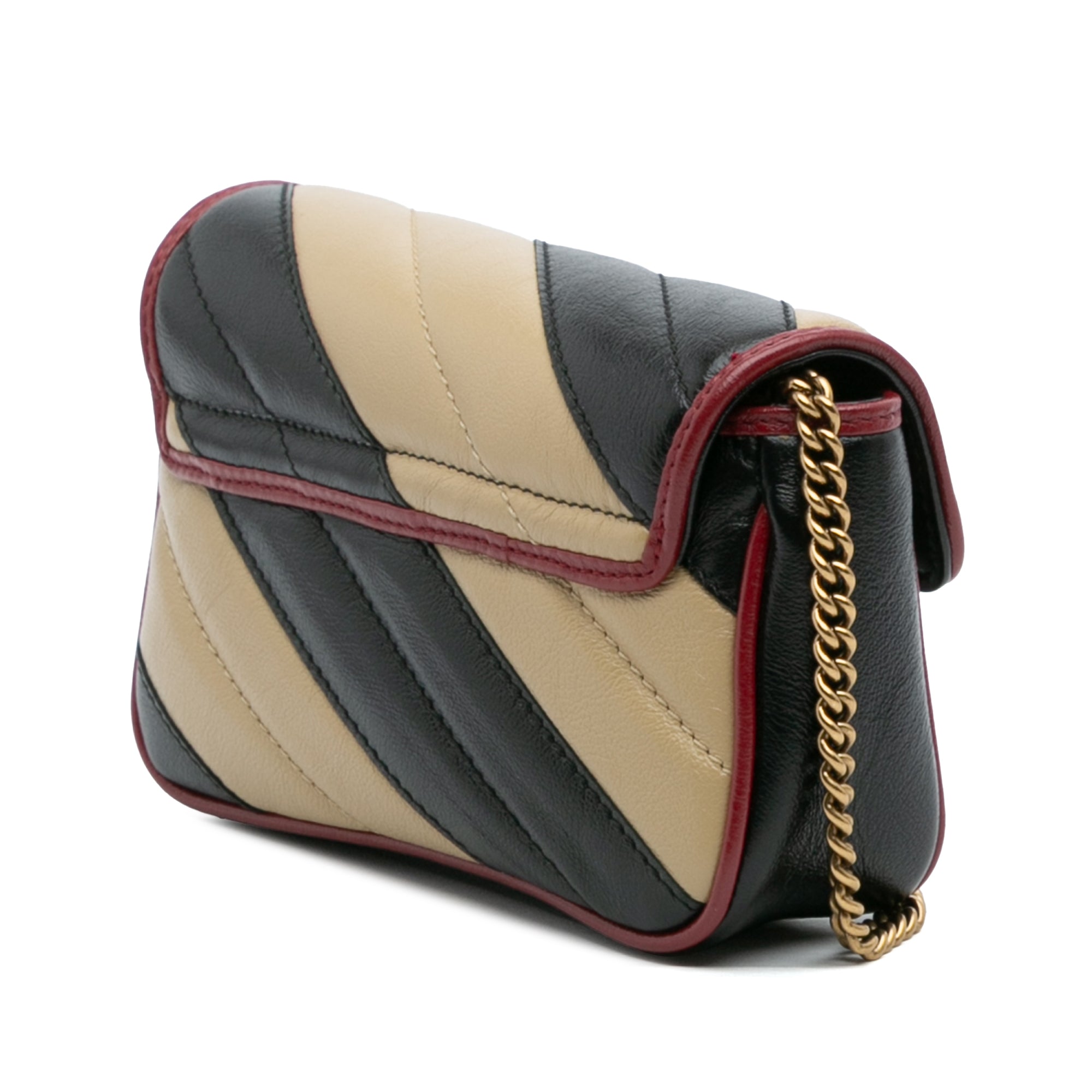 Super Mini GG Marmont Matelasse Leather Torchon Flap Crossbody