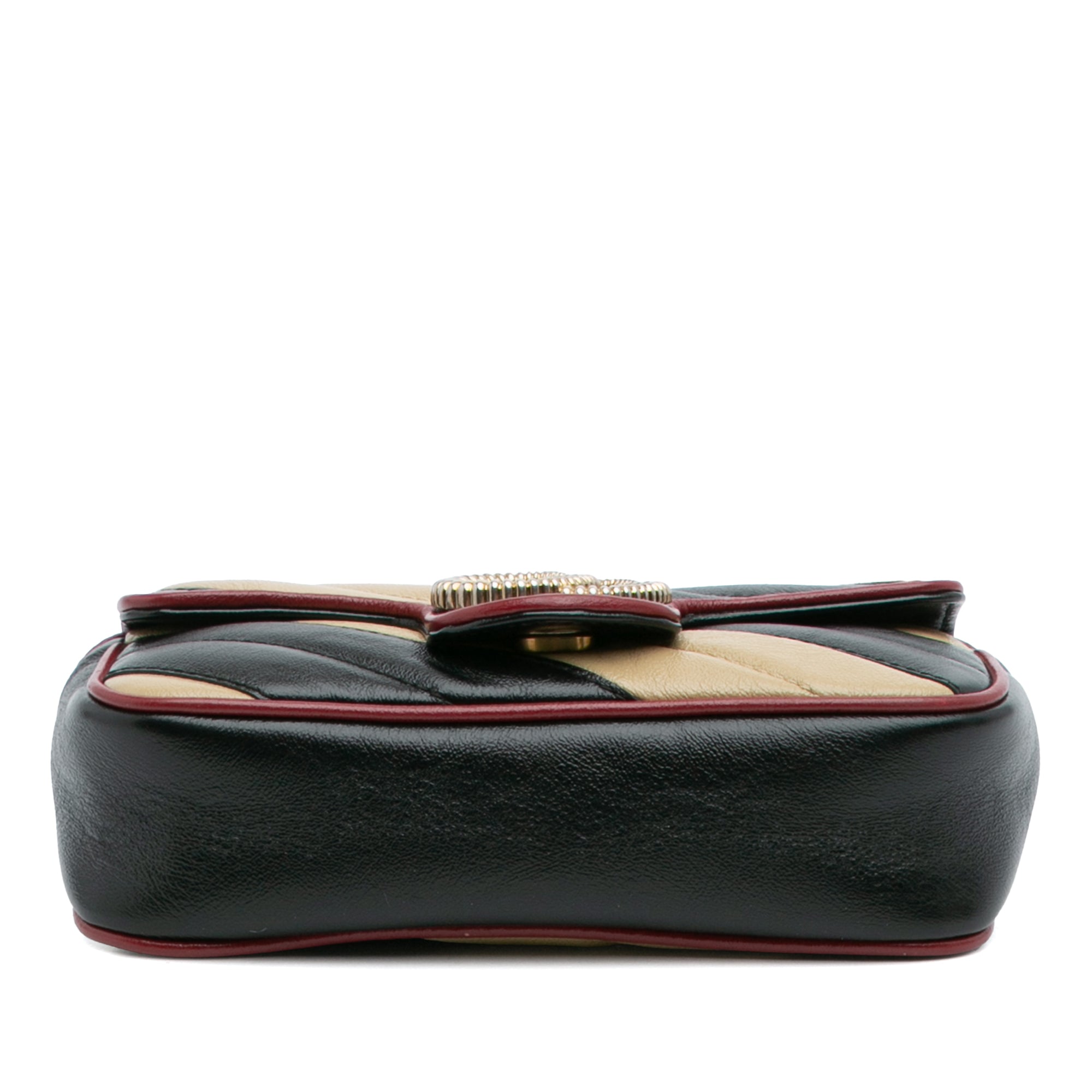 Super Mini GG Marmont Matelasse Leather Torchon Flap Crossbody