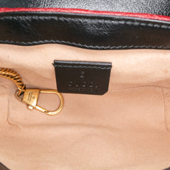 Super Mini GG Marmont Matelasse Leather Torchon Flap Crossbody