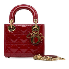 Mini Patent Cannage Lady Dior