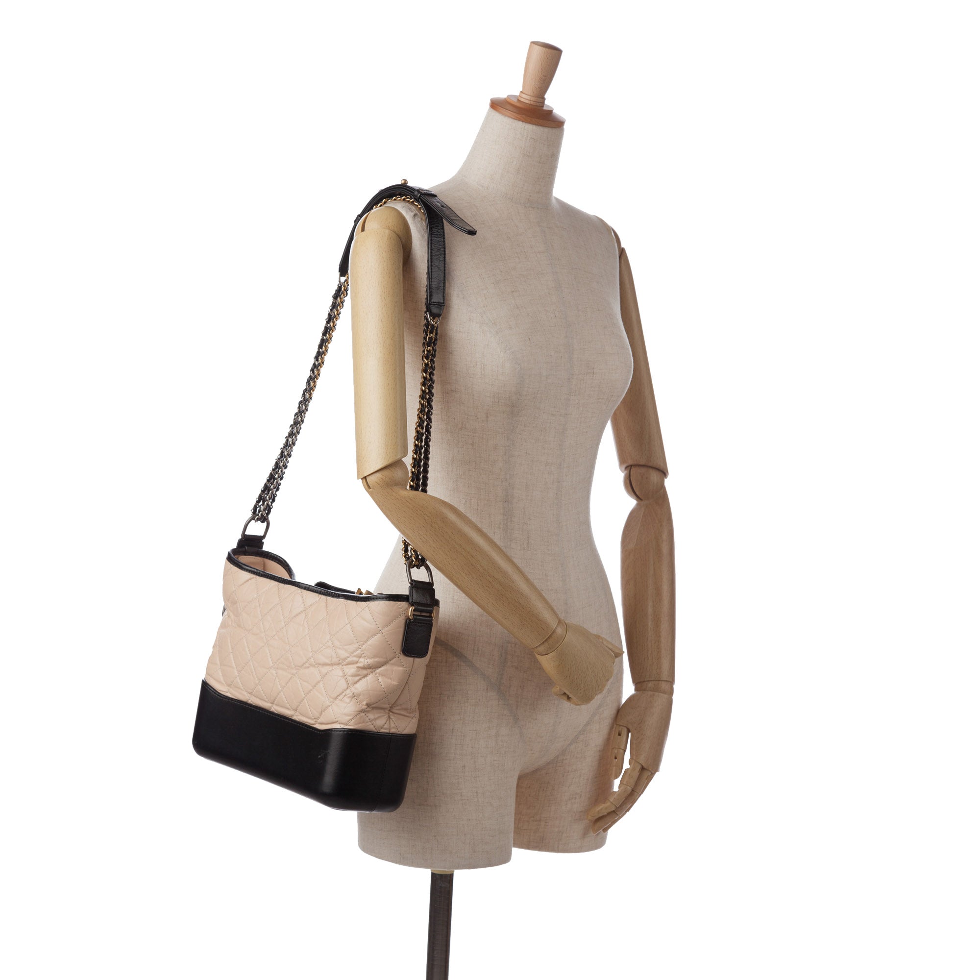 Medium Bicolor Lambskin Gabrielle Crossbody
