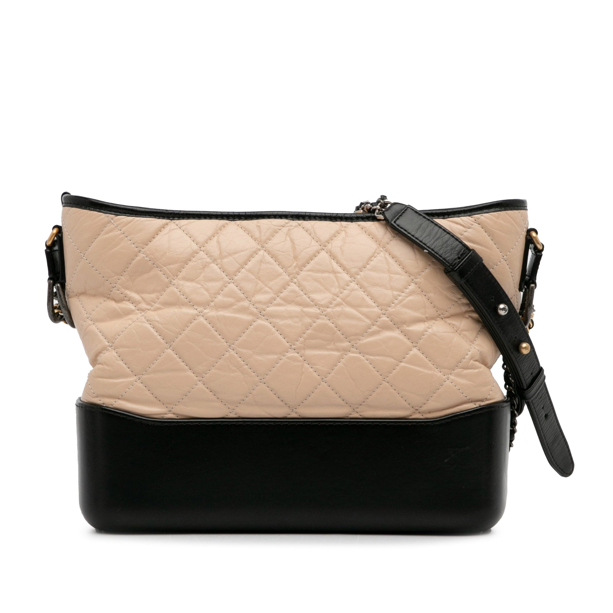 Medium Bicolor Lambskin Gabrielle Crossbody