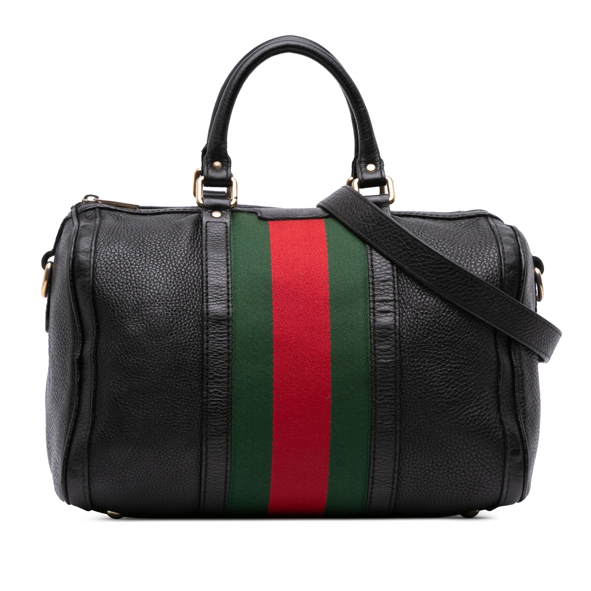 Calfskin Web Joy Boston Bag