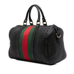 Calfskin Web Joy Boston Bag