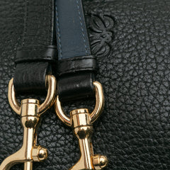 Pebbled Calfskin Anagram Ines Flap Crossbody