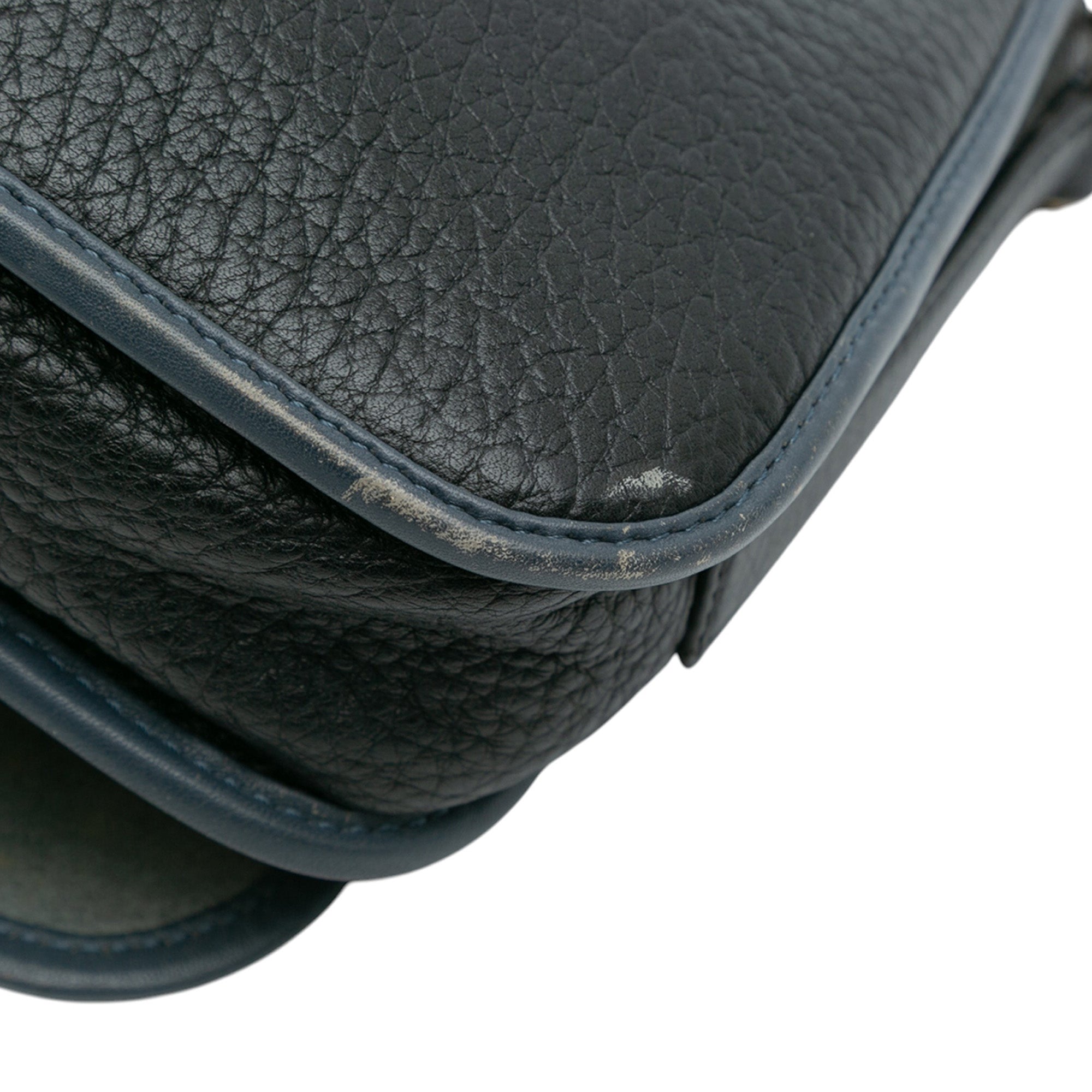 Pebbled Calfskin Anagram Ines Flap Crossbody