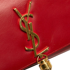 Small Leather Monogram Kate Tassel Crossbody