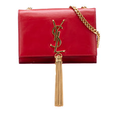 Small Leather Monogram Kate Tassel Crossbody