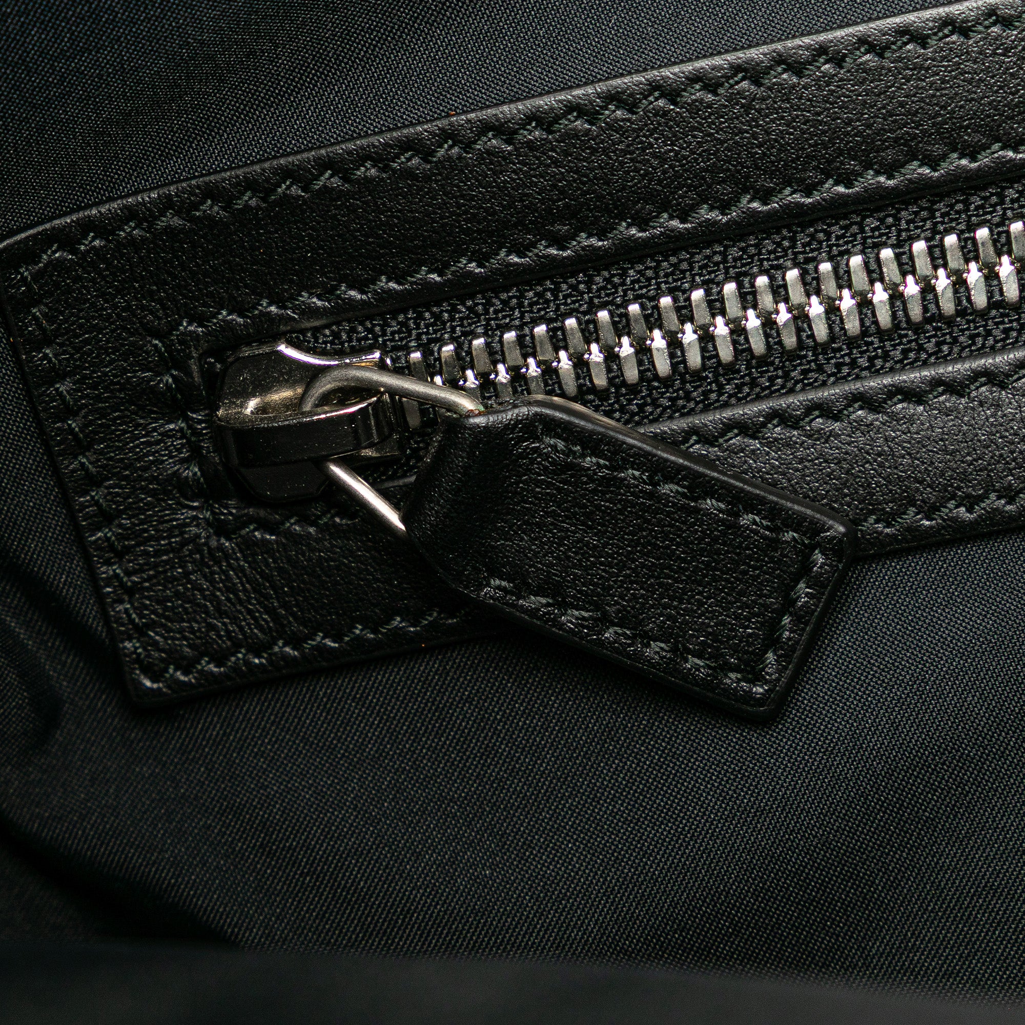 Leather Gucci Ghost Drawstring Backpack
