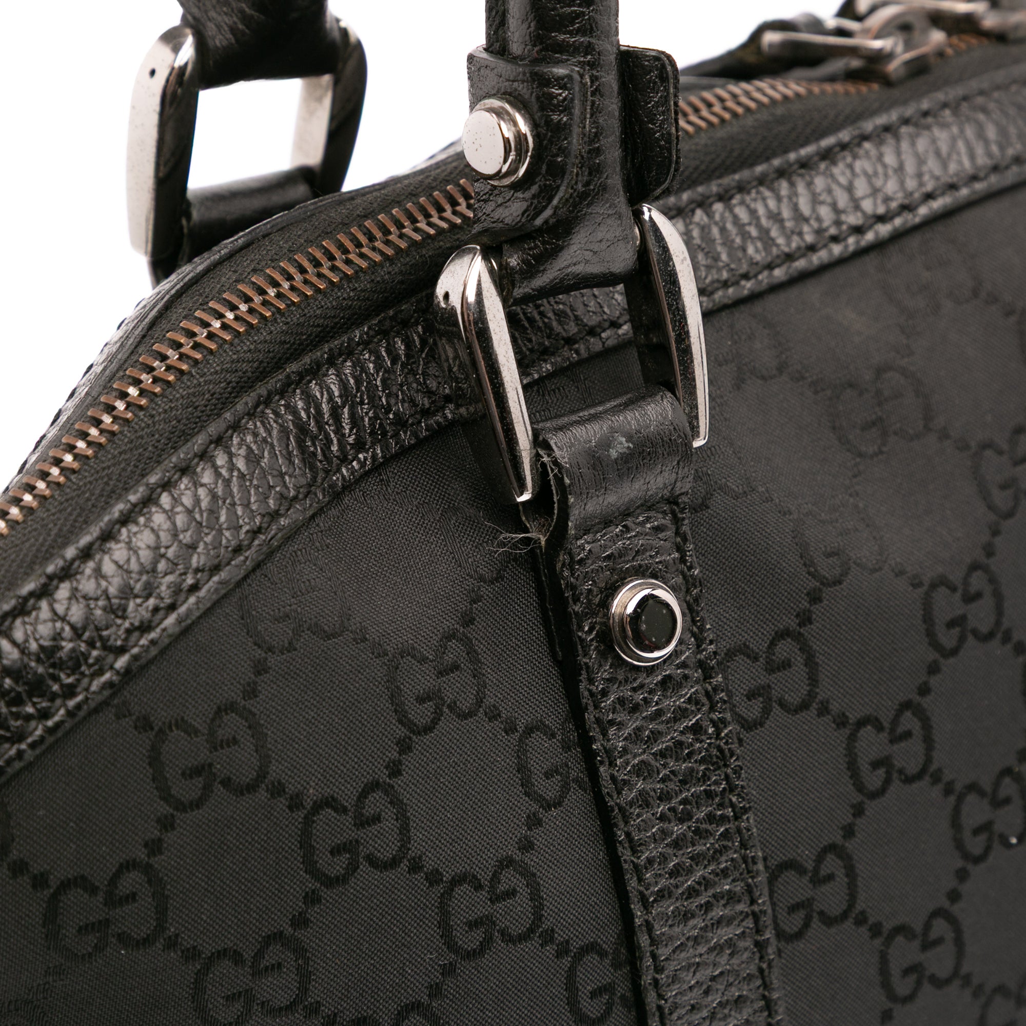Large GG Canvas Charm Dome Satchel