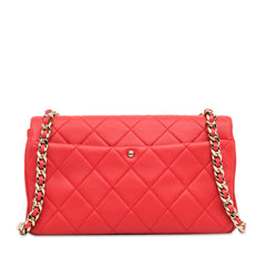 Small Lambskin Elegant Chain Single Flap_2