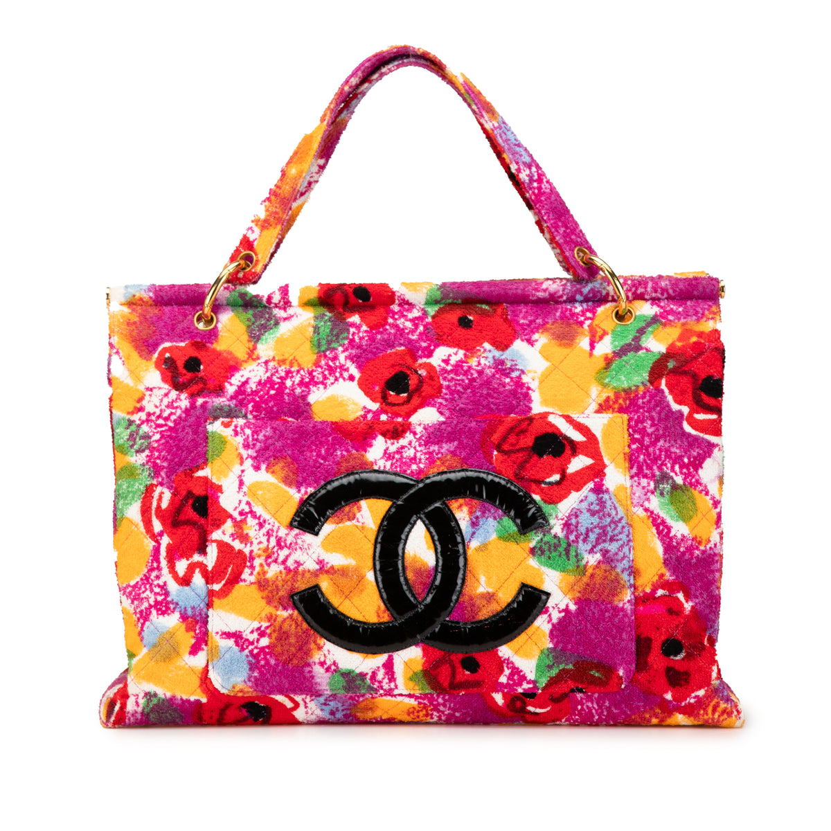 CC Quilted Cotton Floral Frame Tote