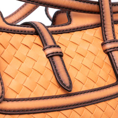 Calfskin Intreccio Border Sphere Tote
