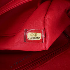 CC Quilted Lambskin Kisslock Frame Flap Tote