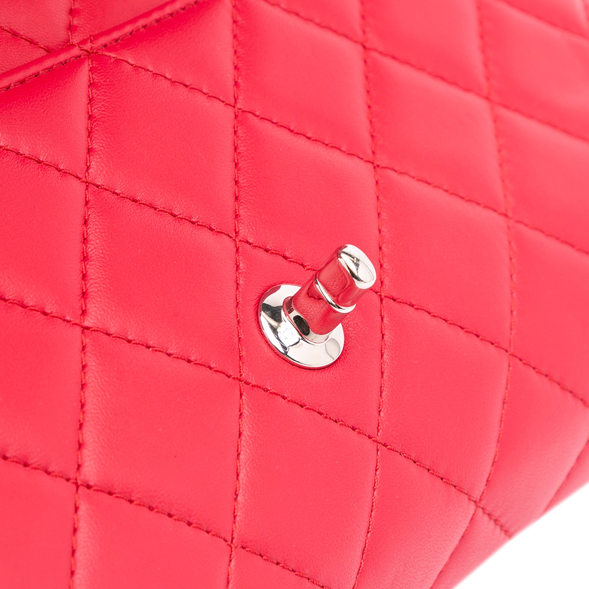 CC Quilted Lambskin Kisslock Frame Flap Tote
