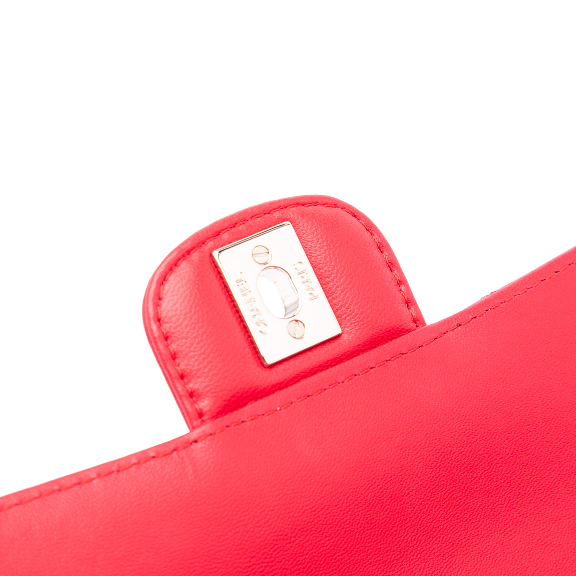 CC Quilted Lambskin Kisslock Frame Flap Tote