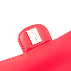 CC Quilted Lambskin Kisslock Frame Flap Tote