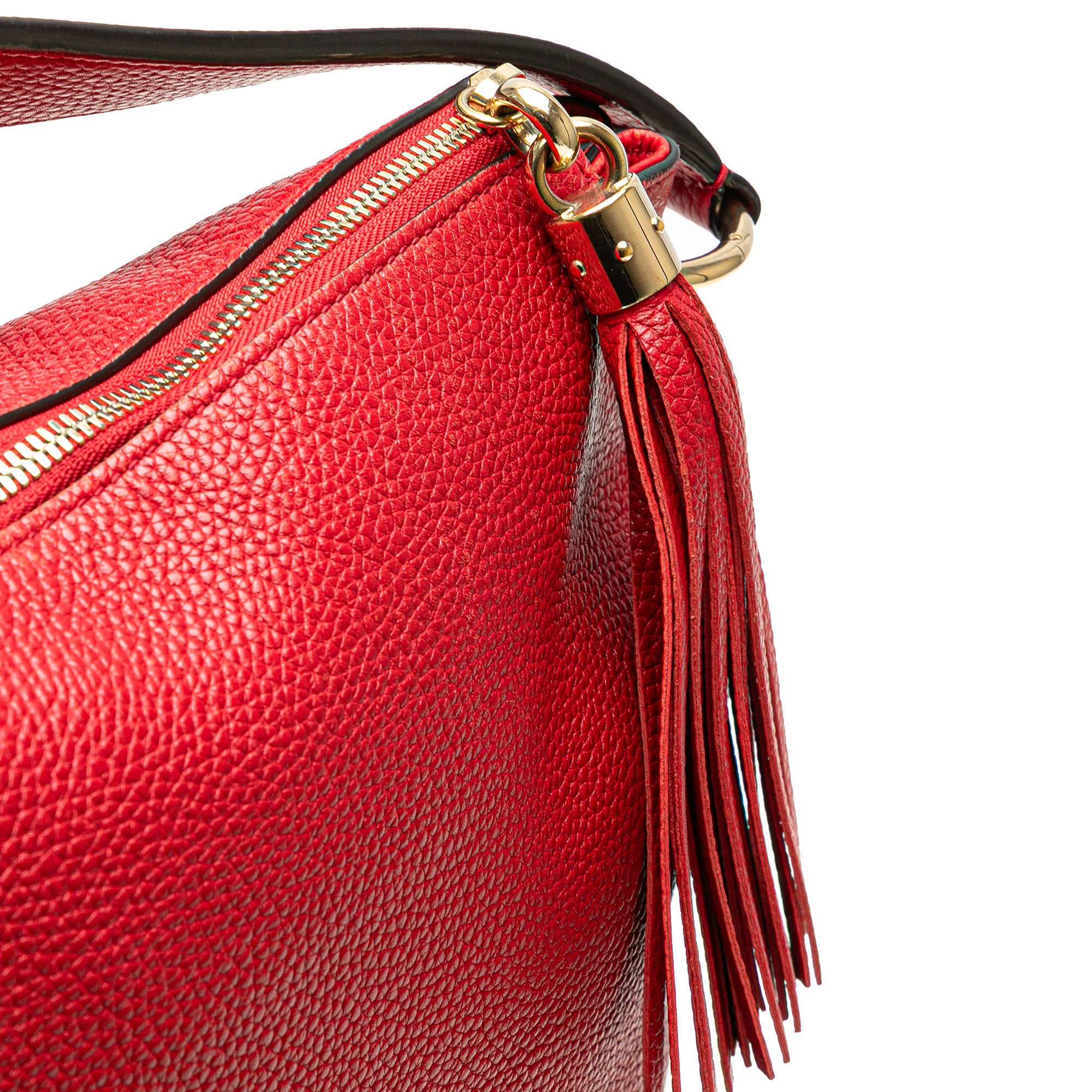 Large Pebbled Calfskin Soho Convertible Hobo