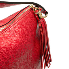 Large Pebbled Calfskin Soho Convertible Hobo