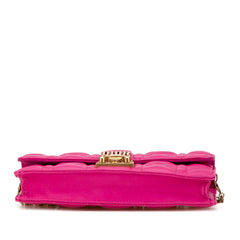 Lambskin Cannage DiorAddict Wallet on Chain