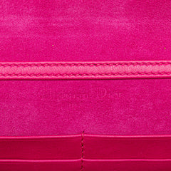 Lambskin Cannage DiorAddict Wallet on Chain