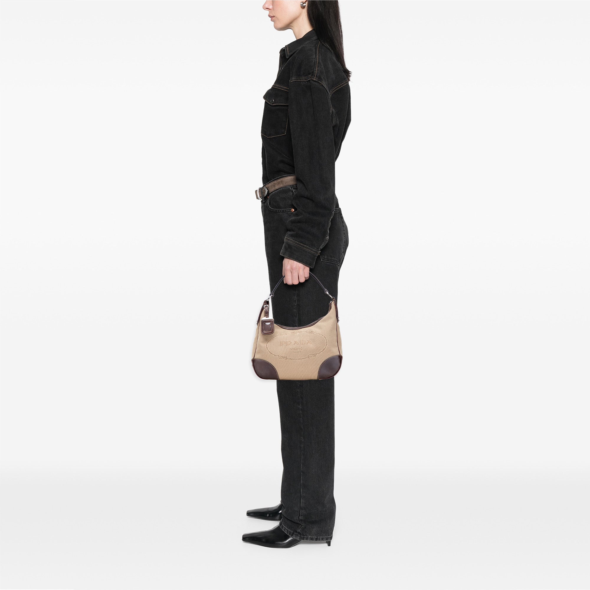 Canvas Canapa Logo Shoulder Bag