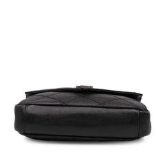 Medium Quilted Diamond Calfskin Monogram College Satchel