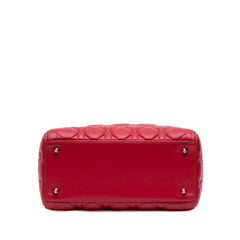 Medium Lambskin Cannage Lady Dior