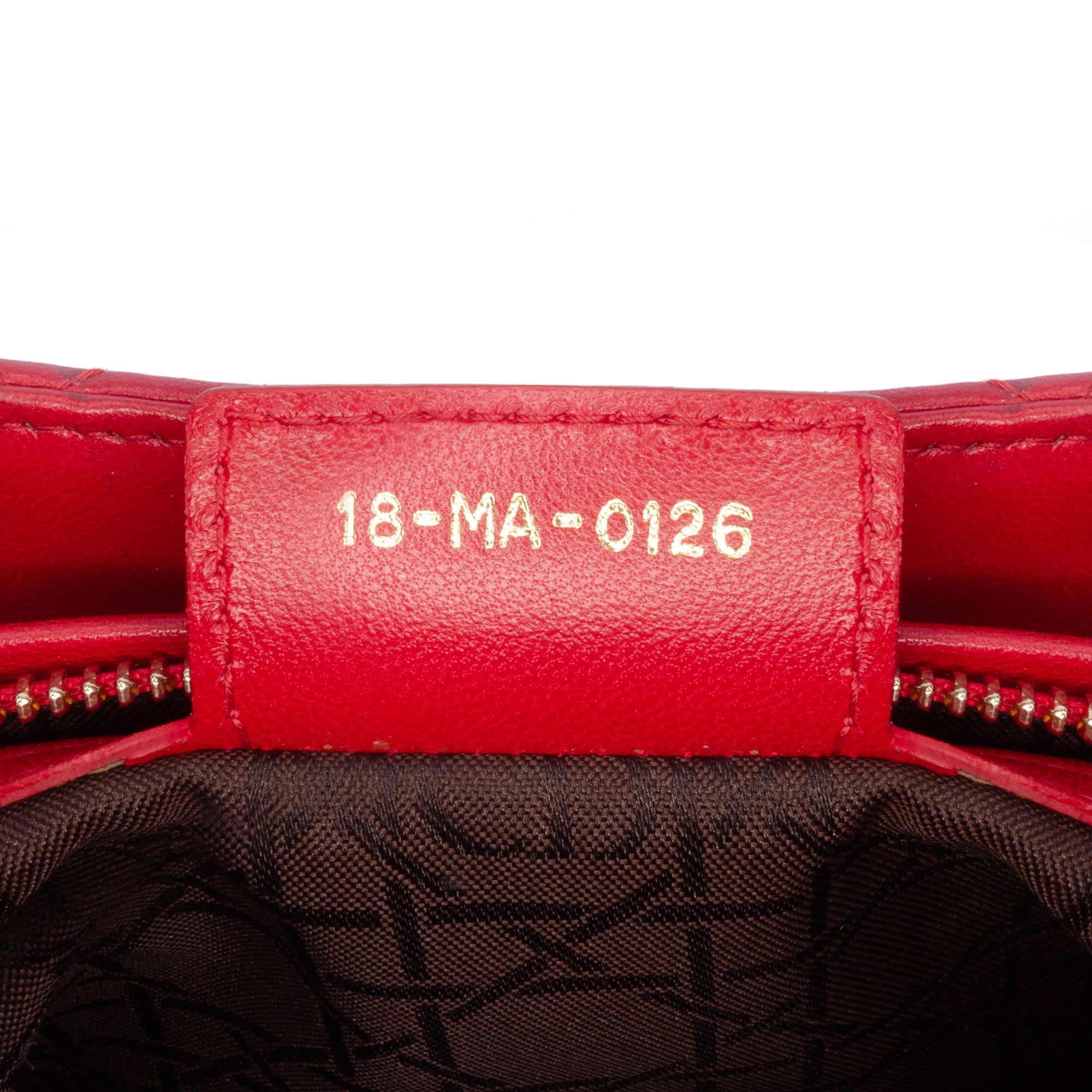 Medium Lambskin Cannage Lady Dior