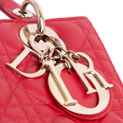 Medium Lambskin Cannage Lady Dior