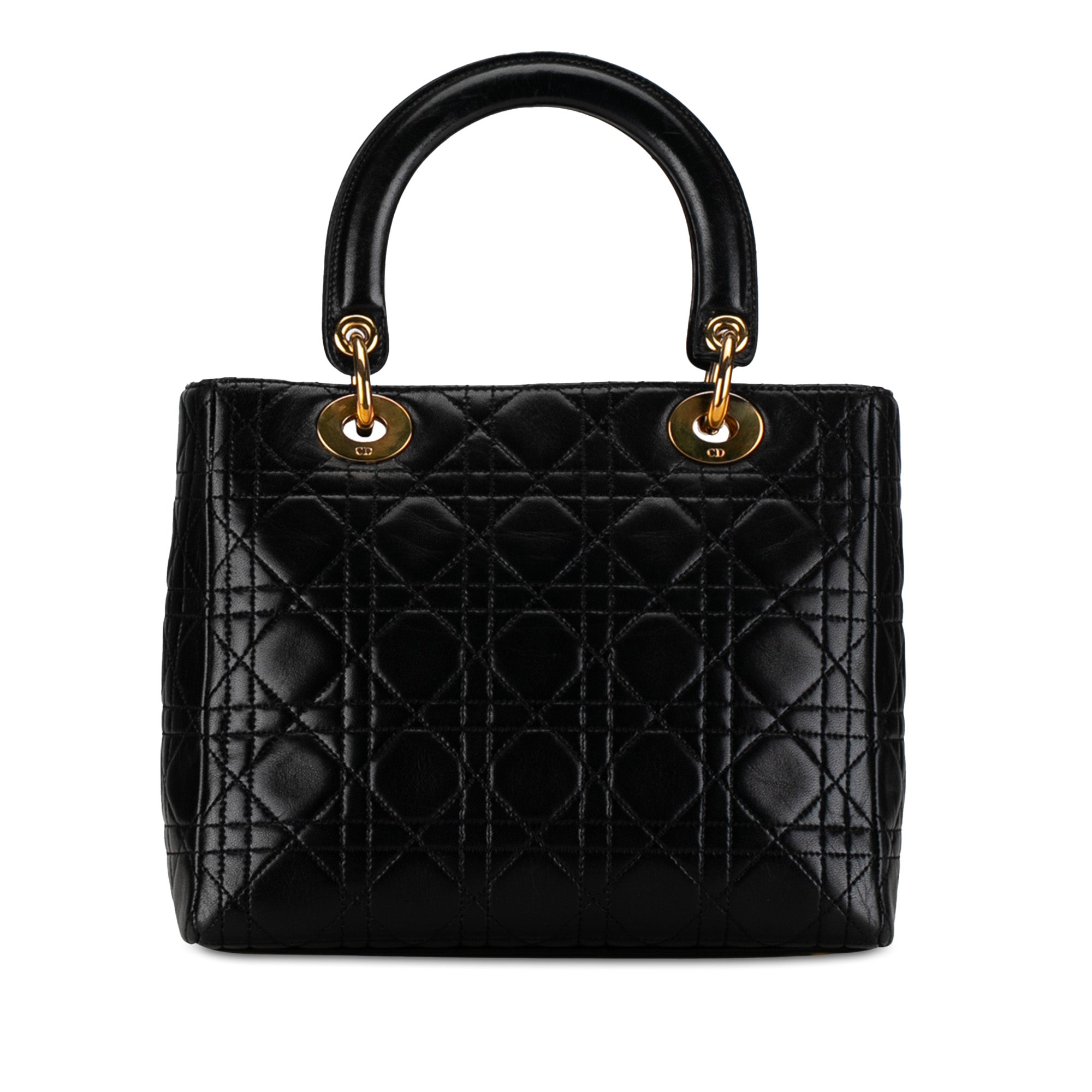 Medium Lambskin Cannage Lady Dior_2